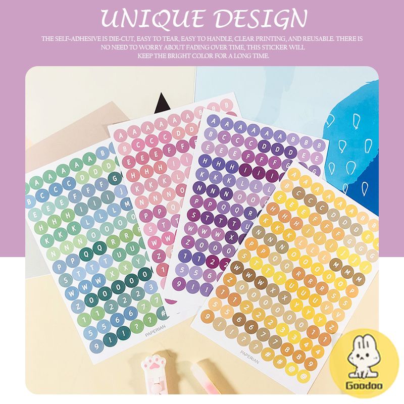 

Dekorasi Bahan Kertas Dinding Stiker Stiker Kartu Buku Besar Tangan Huruf Nomor Korea Ins Gaya-GOO