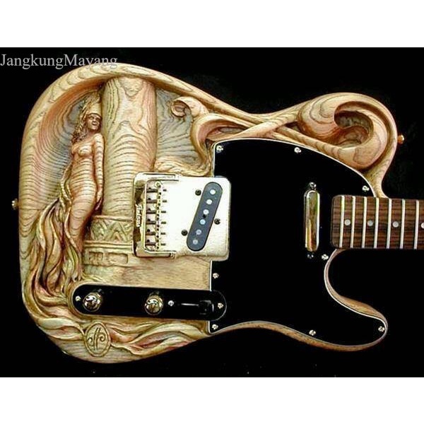 

body gitar ukir kayu mahoni super bahan MENTAHAN TNP KLENGKAPAN fnx015 murah