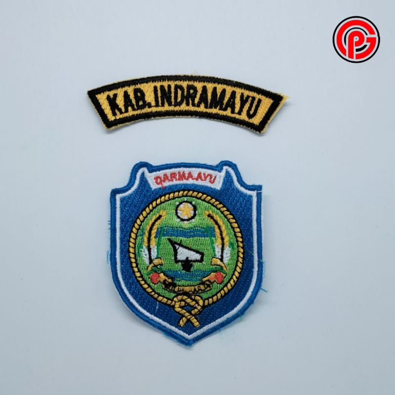 Best Seller Logo Bordir Kabupaten Indramayu / Logo Kabupaten Indramayu / Bordir Logo Kabupaten Indra