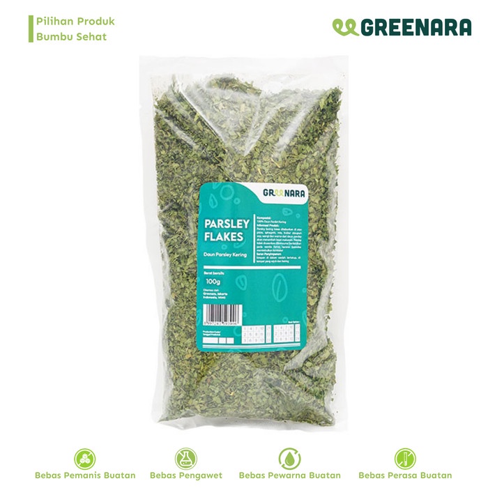 

[KUALITAS PREMIUM] Daun Parsley Kering 100gr / Parsley Flakes Termurah