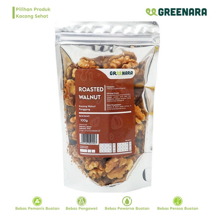 

[PREMIUM] Kacang Walnut Panggang 100gr / Roasted walnut KUALITAS TERBAIK