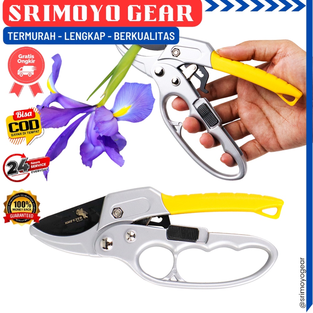 Gunting Taman Ranting - Gunting Berkebun Bunga Ranting & Daun - Gunting Ranting Berkebun