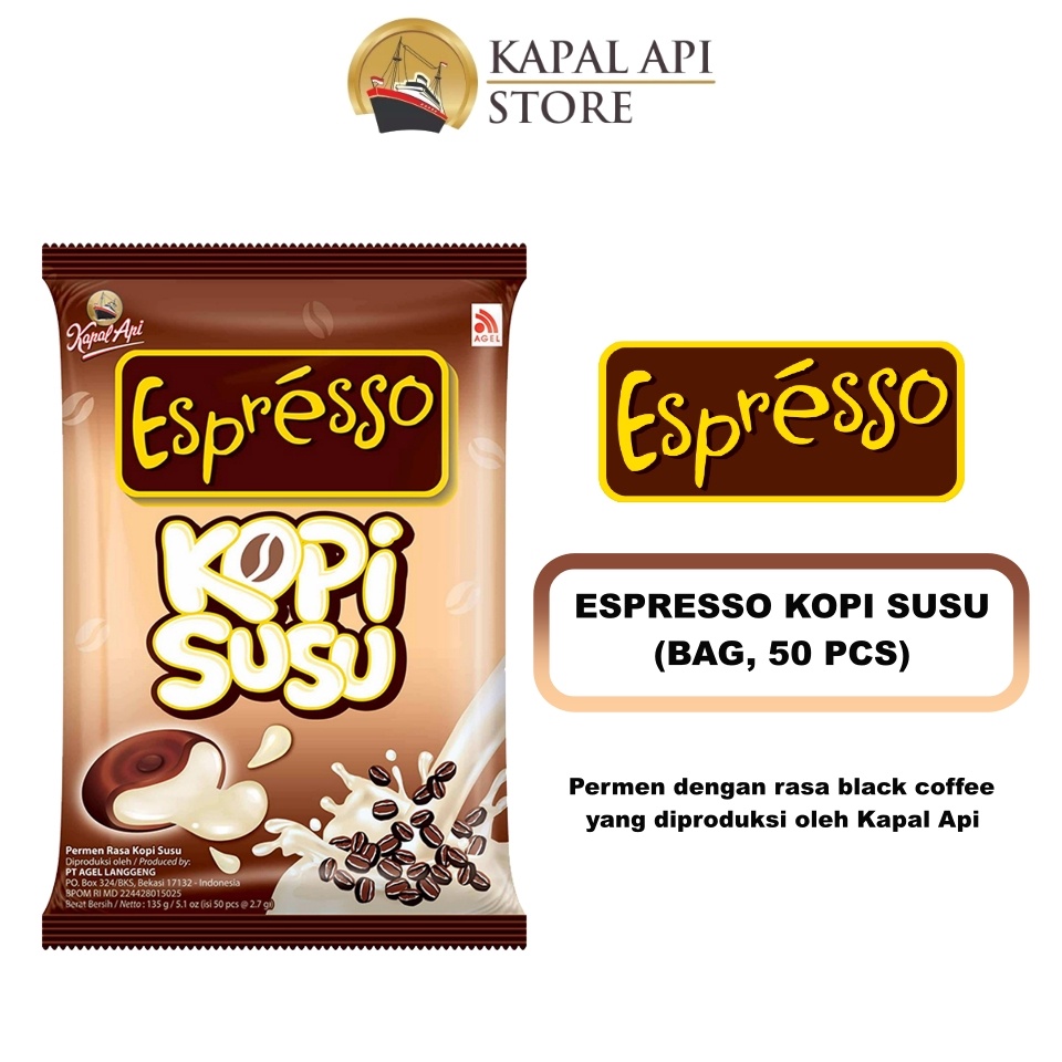 

ESPRESSO PERMEN - PermenEspresso kopi (BAG, 50 PCS)