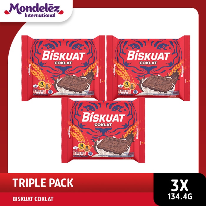 

[DISKON] Biskuat Biskuit Coklat 134.4 g 3 pcs