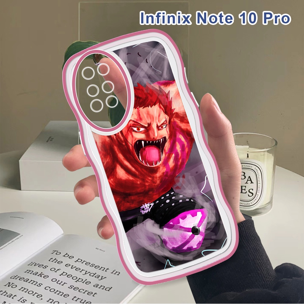 (Wave Case) Untuk Infinix Note 10 Pro NFC Note 11 11S Note 7 Lite 8 Casing Cartoon One Piece Cover S