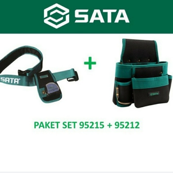 SATA Tool Bag Pinggang Tas Perkakas Toolbag Tool Belt 95215 + 95212 SATA