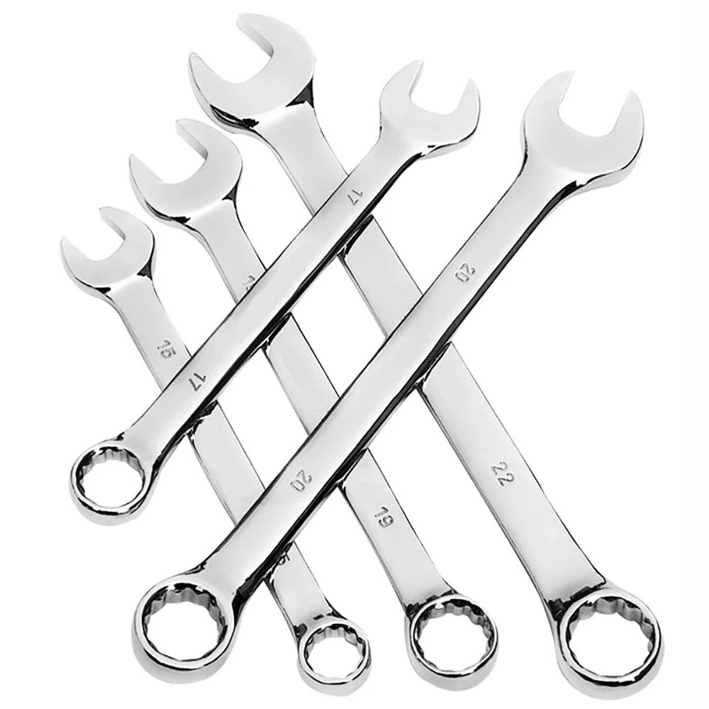 Kunci Ring Pas 10 12 14 16 18 mm Chrome Vanadium Combination Spanner Wrench