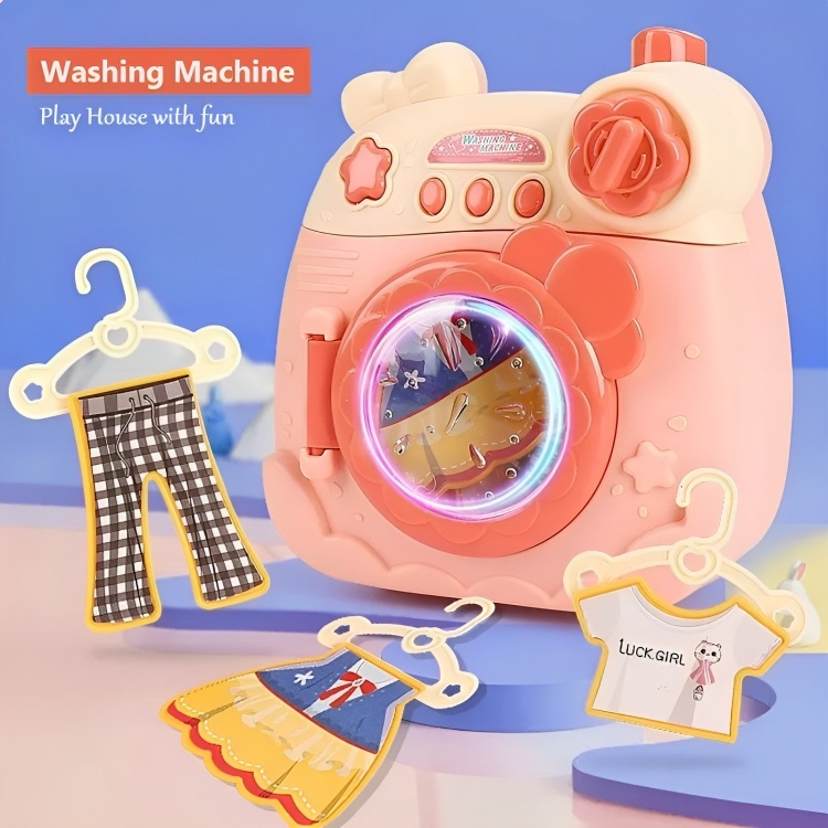 Mainan Anak Mesin Cuci Mainan Roller Mini Drum Washing Machine