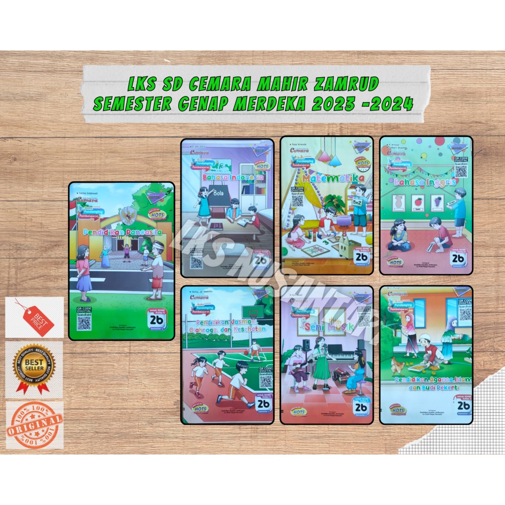 Buku LKS Putra Nugraha Cemara Mahir Zamrud Kelas 2 Genap Merdeka 2023-2024 Termurah
