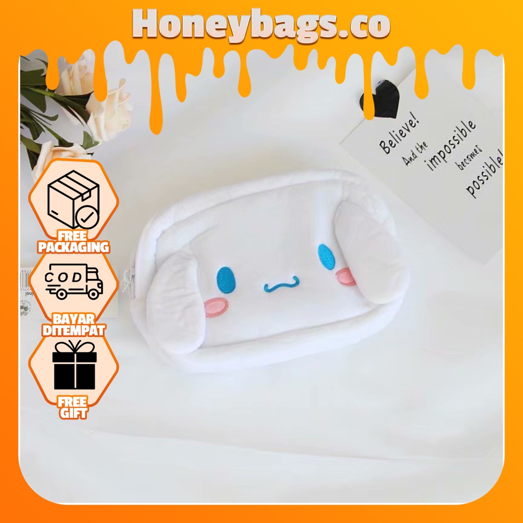 

Tempat Pensil Bulu Sanrio Cute / Pouch Kosmetik Make Up / Pouch Serbaguna (91151/91152)