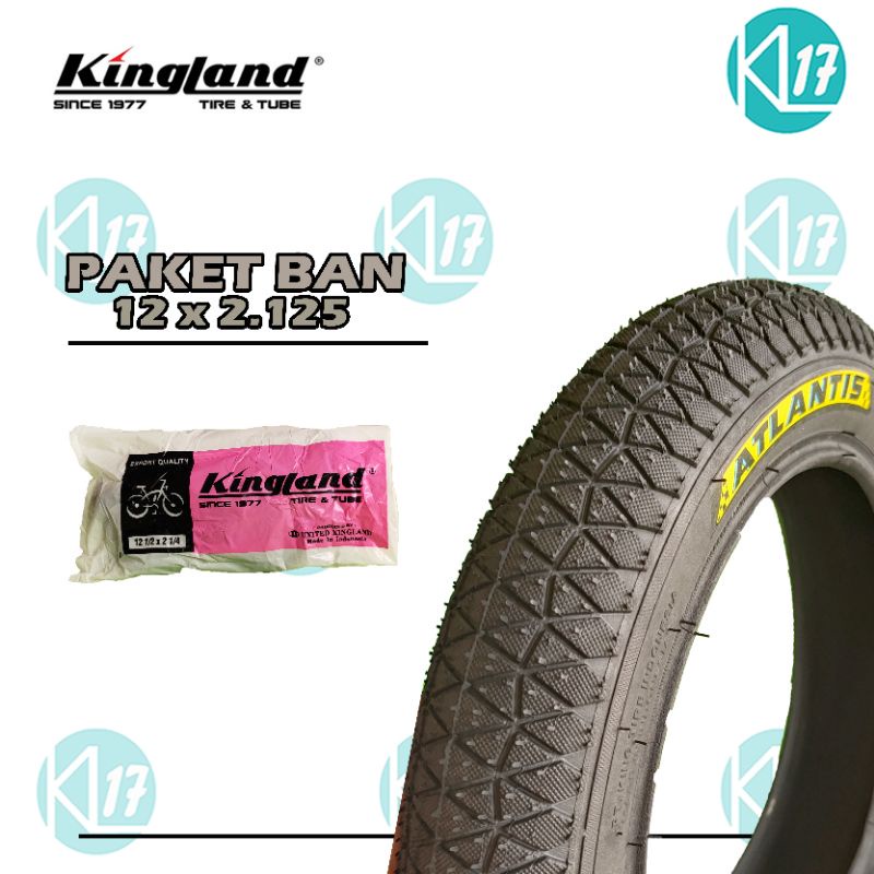 BAN LUAR 12 1/2 x 2 1/4 KINGLAND BAN LUAR 12 X 2.125 BAN LUAR SEPEDA 12 ANAK BMX MINI PAKET HEMAT BA