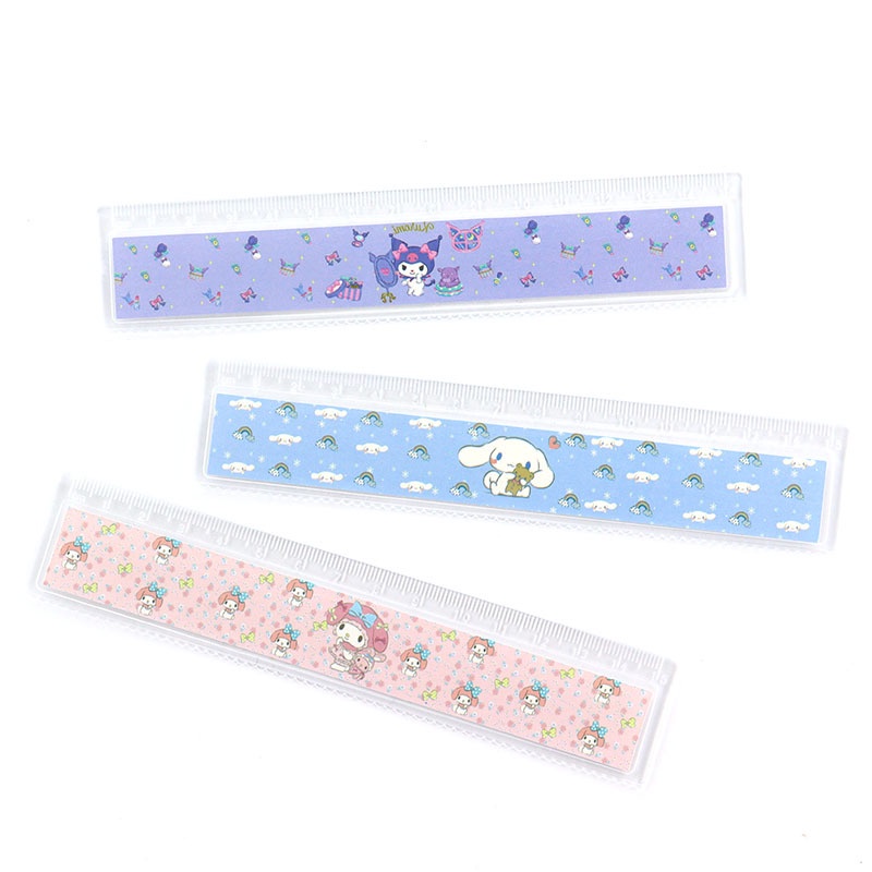 

(Gucin) PENGGARIS SANRIO 15CM /RULLER 15CM ANAK CINNMOROLL MELODY KUROMI