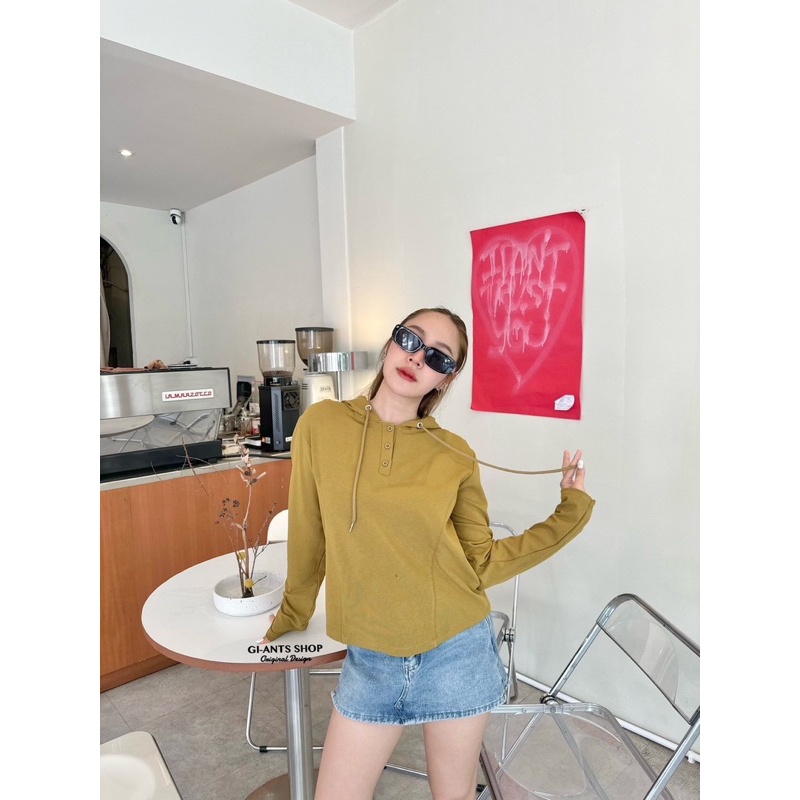 ATASAN GIANTS BASIC GB 784 MODEL HOODIE KANCING DEPAN KAOS IMPORT BANGKOK (GB784)