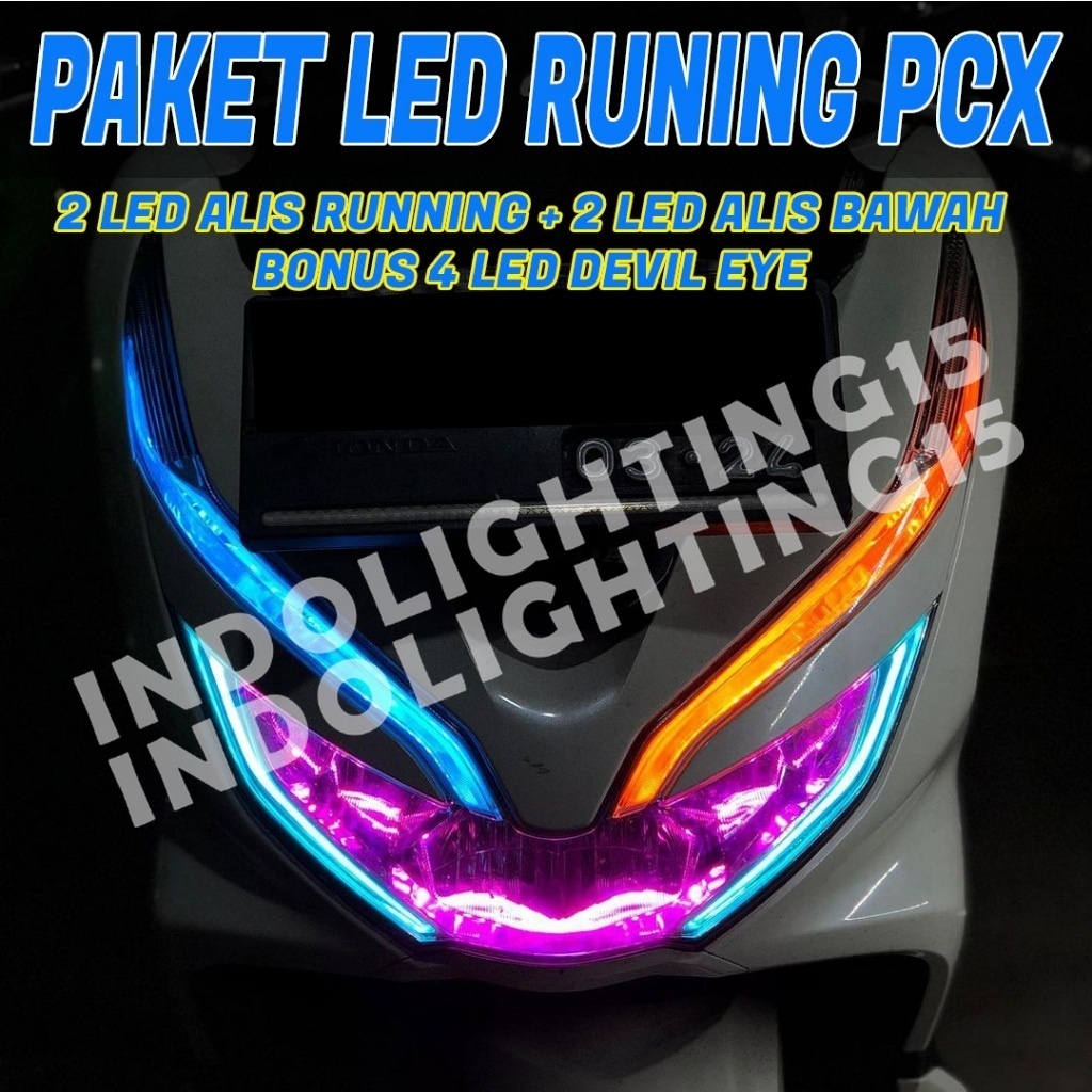 LAMPU ALIS RUNNING PCX 150 LAMPU HEADLAMP ALIS PCX LAMPU DEPAN LAMPU SENJA SATU PAKET