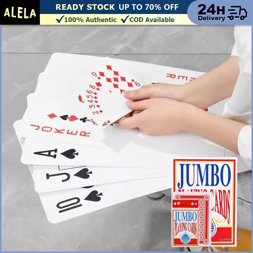 Poker Kartu Remi Classic Playing Cards Big Size Jumbo Besar 20x28cm