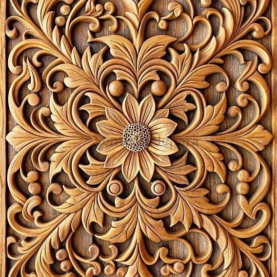 Ukiran Kayu Ornamen Ukir Dekorasi Kayu Loster Boven Lisplang Jendela Dekorasi Rumah Custom SU3243