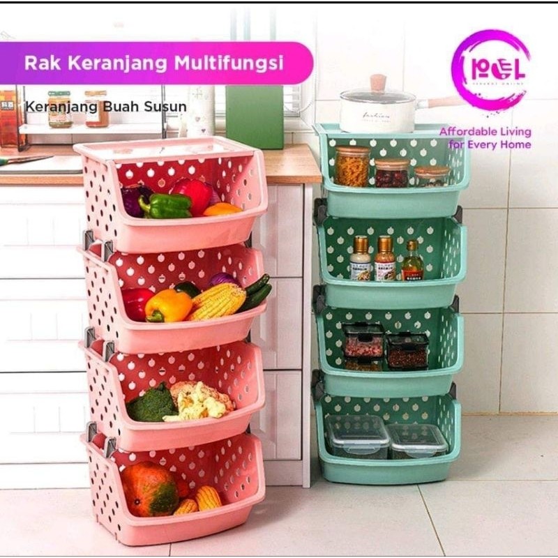 Pol keranjang buah 4 susun