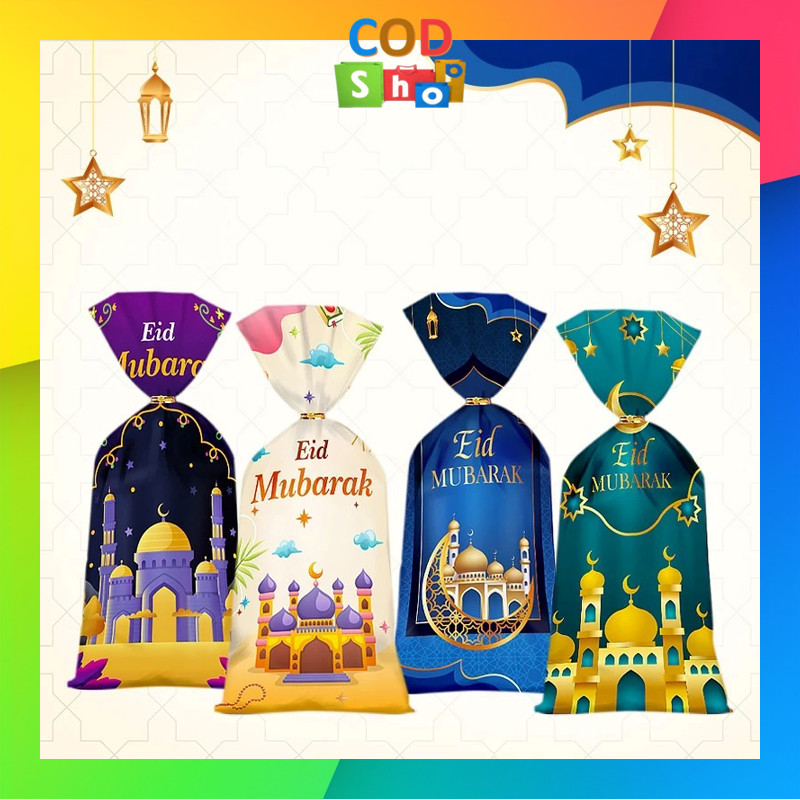 

Cod - 6517 50 Pcs Plastik Lebaran / Kemasan Idul Fitri Unik / 50 Pcs Hampers Plastik Lebaran Idul Fitri / Goodie Bag Idul Fitri