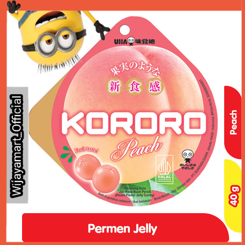 

UHA Kororo Permen Jeli Persik 40 g