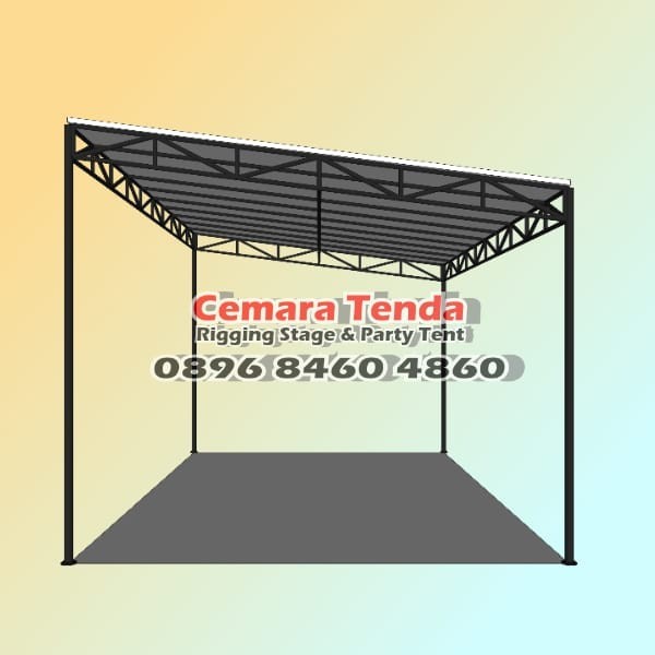 Tenda 4x6 meter + terpal / Tenda warga 4x6 meter / Tenda pesta hajatan