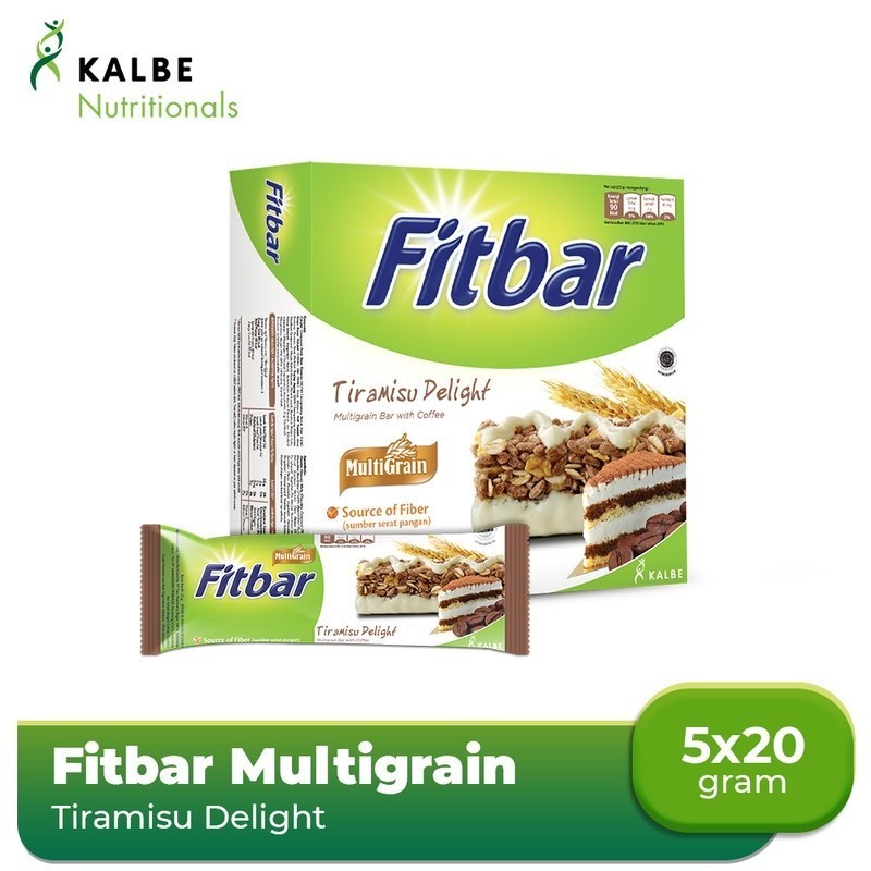 

Fitbar Tiramisu Delight 5x20gr Multigrain