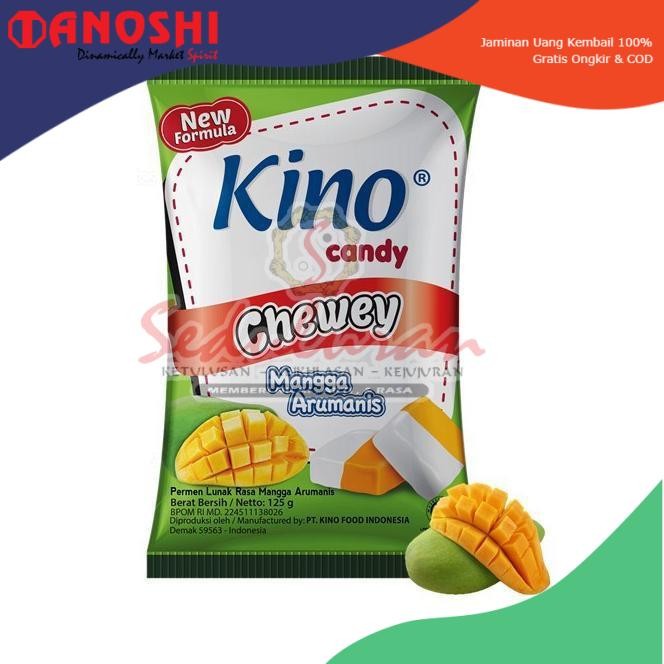 

PERMEN KINO CANDY CHEWEY MANGGA ARUMANIS BERAT 135 GRAM-PERMEN KINO