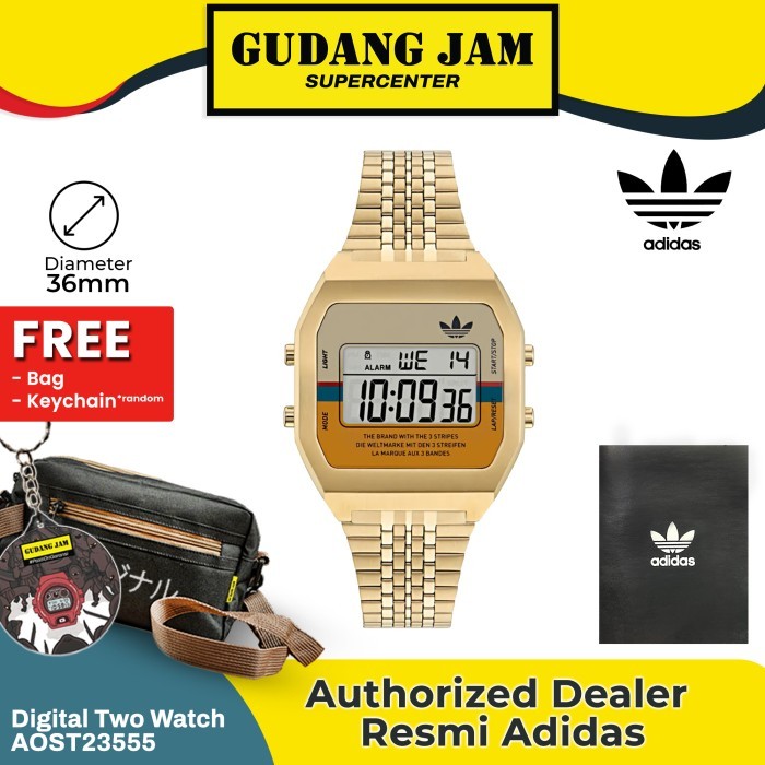 "E.SYO" - TERMURAH Jam Tangan Pria Adidas AOST23555 Digital Rantai