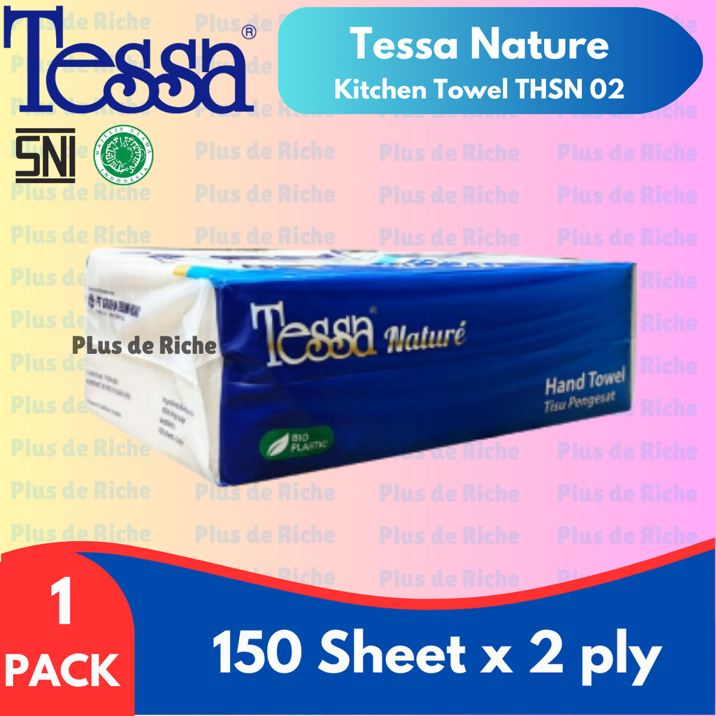 Tissue TESSA Handtowel Nature -Serap Minyak Pengesat - THSN 02 - Tessa Nature Unbleached