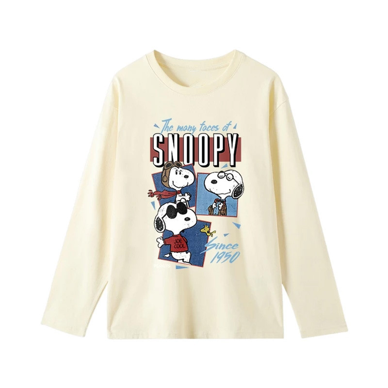 Kaos Oversize Lengan Panjang | Pola Snoopy | Oversize Unisex | Bahan 100% Cotton
