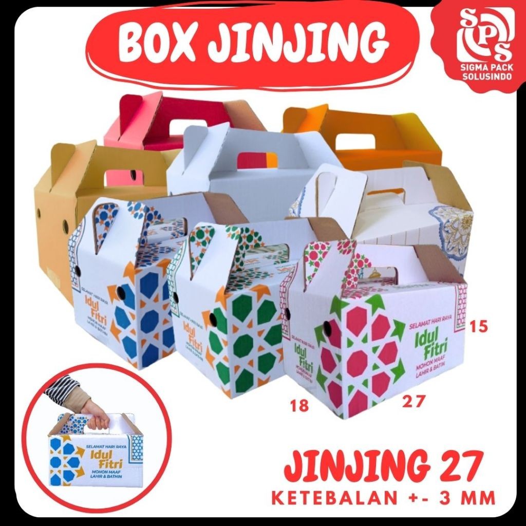 

Kardus Jinjing 27x18x15 Dus Parcel Packing/ Box Parcel / Box Lebaran/Dus Parsel Ied idul Fitri/Paket Sembako/Bingkisan sembako/hampers/eid mubarak MEDIAPACK