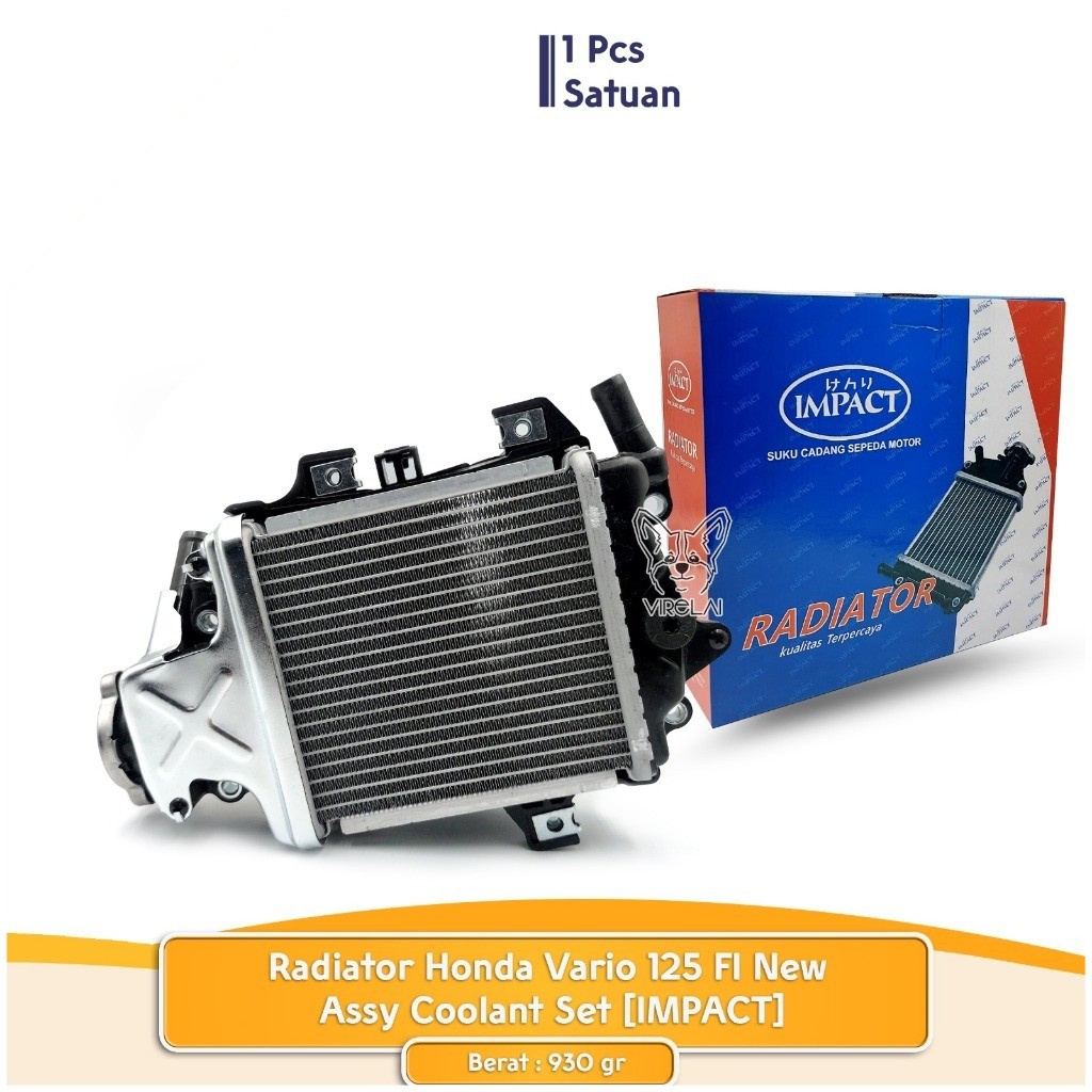 Radiator Honda Vario 125 FI New / Vario 110 Assy Coolant Set [IMPACT]