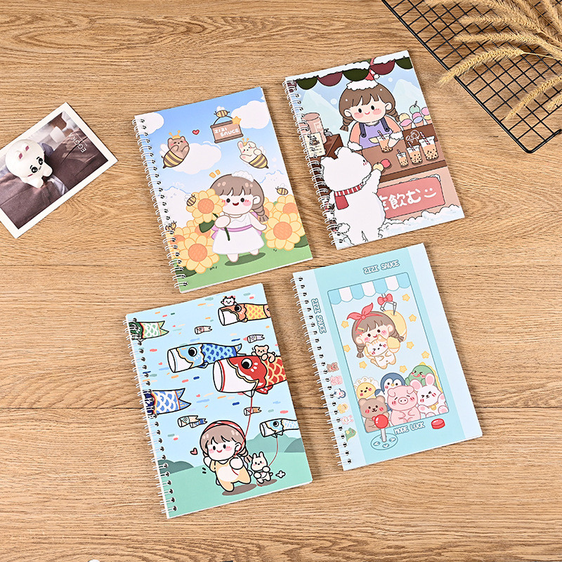 

Double-sided Release Paper Hand Account Tape Sticker Cartoon Character Material Loose-leaf Illustration Book Storage Book