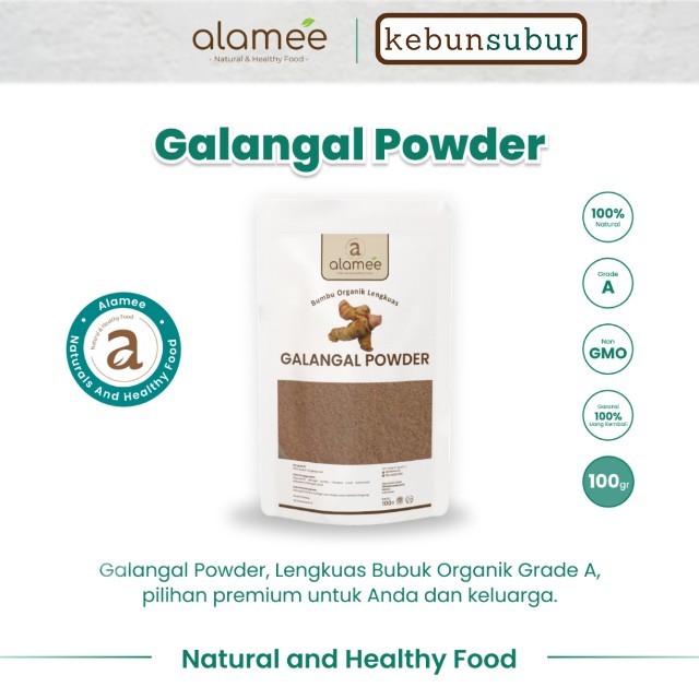 

ALAMEE Lengkuas Bubuk Bumbu Dapur Organik Galangal Powder Murni Asli Seasoning 100 Gram Kebunsubur