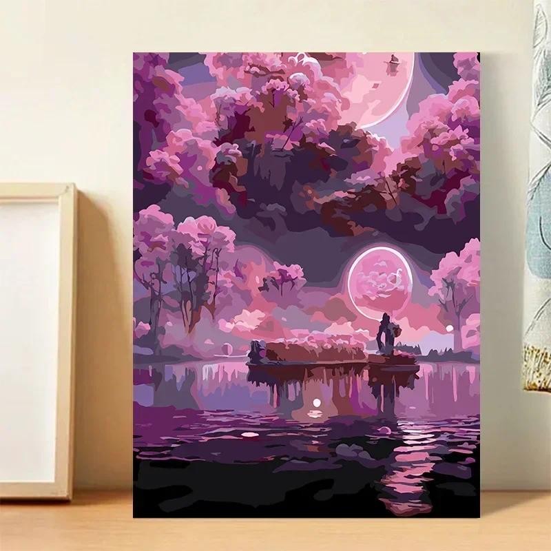 

3942551 Digital oil painting living room decorative painting sofa background wall hanging painting