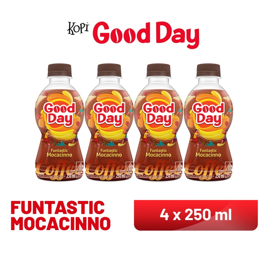 

GOOD DAY Funtastic Mocacinno Ready To Drink 250 ml x 4pcs