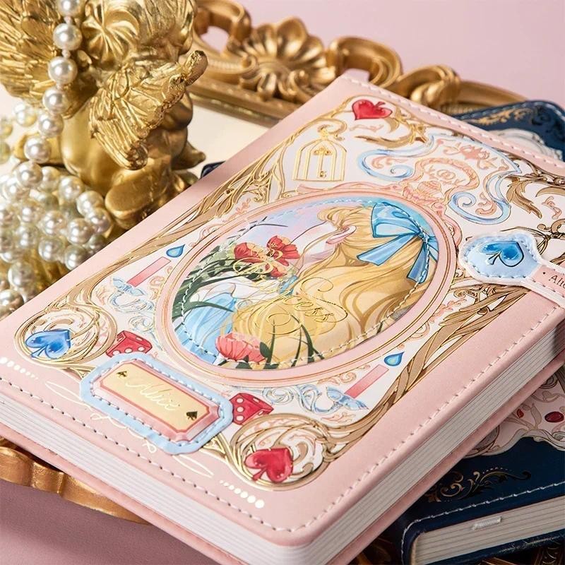 

Gift Closure Stationery Colorful For Supplies Fine Planner Cartoon Creative Notebook Handbook Diary Girls Retro 36k Magnetic