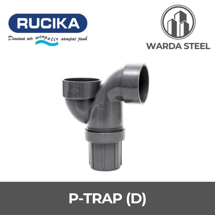 P Trap D 3" PVC RUCIKA - P-Trap PTrap 3 Inch