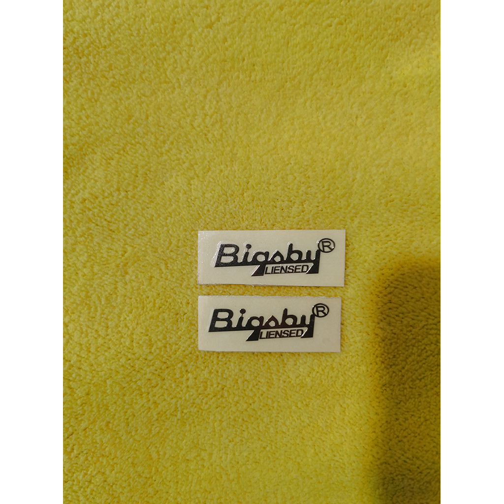 

Two sets of gold BIGSBY LIENSED metal stickers, in stock, fast shipping