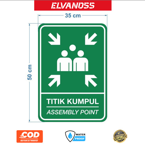 

STIKER RAMBU SIGN K3 TITIK KUMPUL 30 x 40 cm FREE CUSTOM DESAIN STICKER