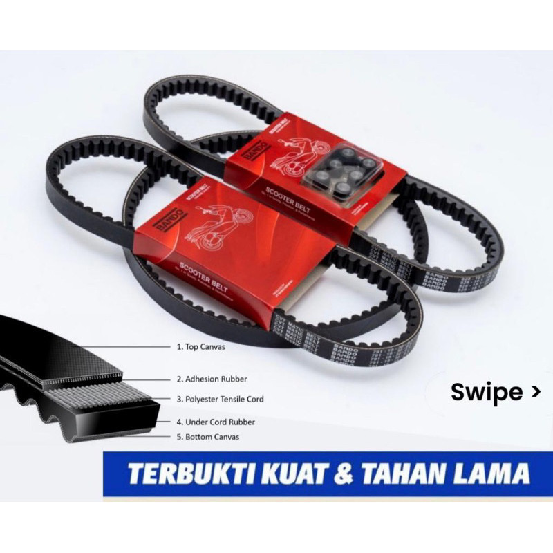 V Belt BeAT POP Scoopy eSP K44 (ORIGINAL BANDO)