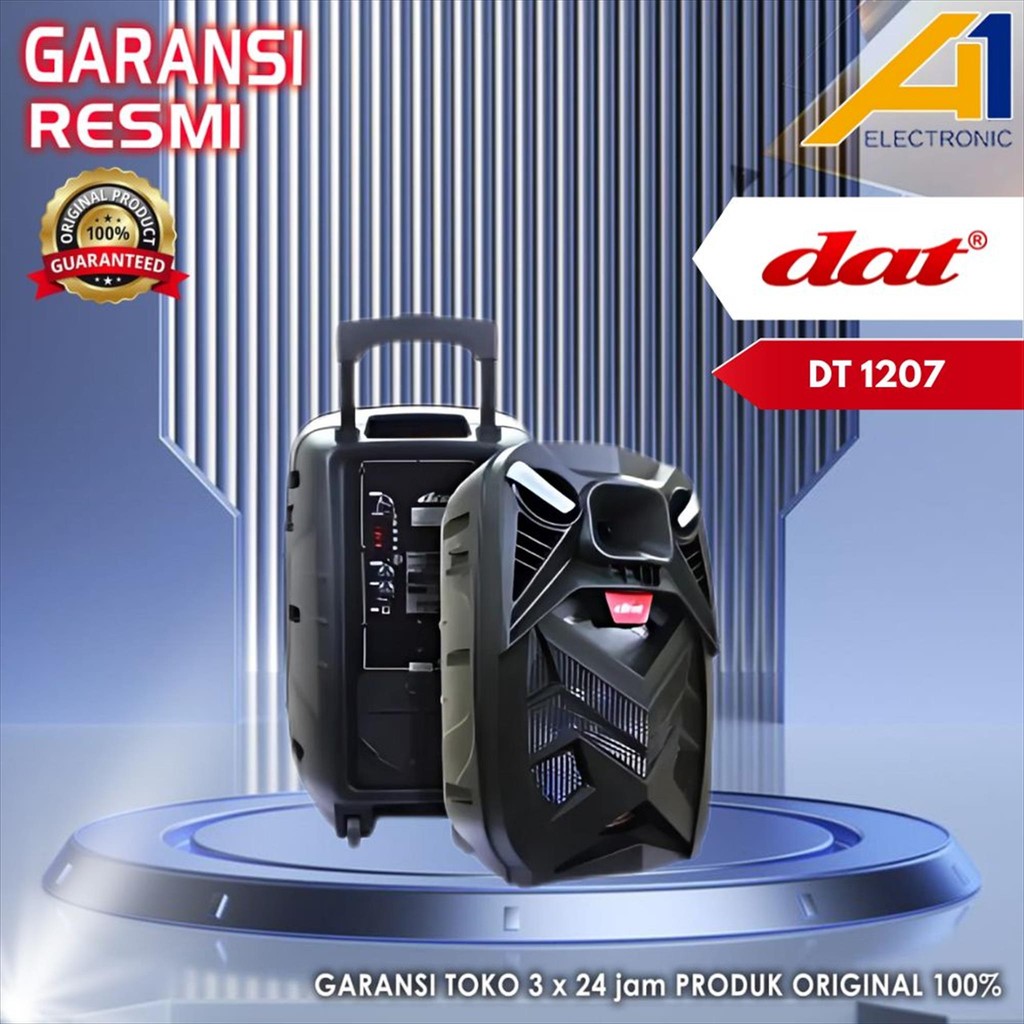 SPEAKER KARAOKE DAT DT 1207  / DT1207 SPEAKER BLUETOOTH 12 INCH