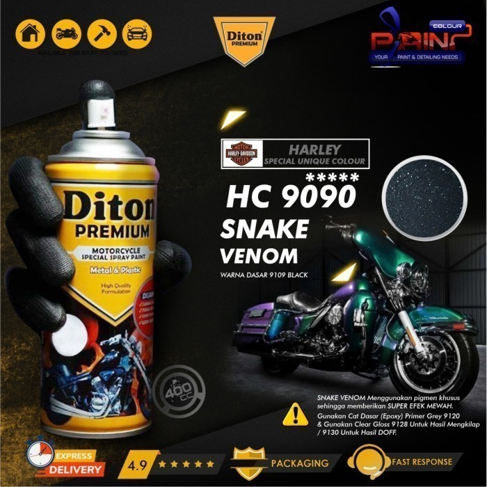 Cat Semprot DITON  - HARLEY SNAKE VENOM HC 9090