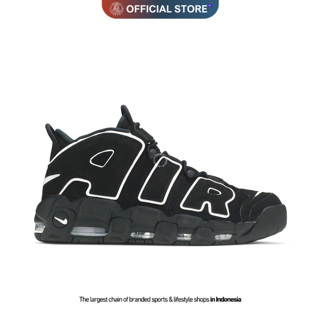 Sepatu Nike Air More Uptempo Black White Original