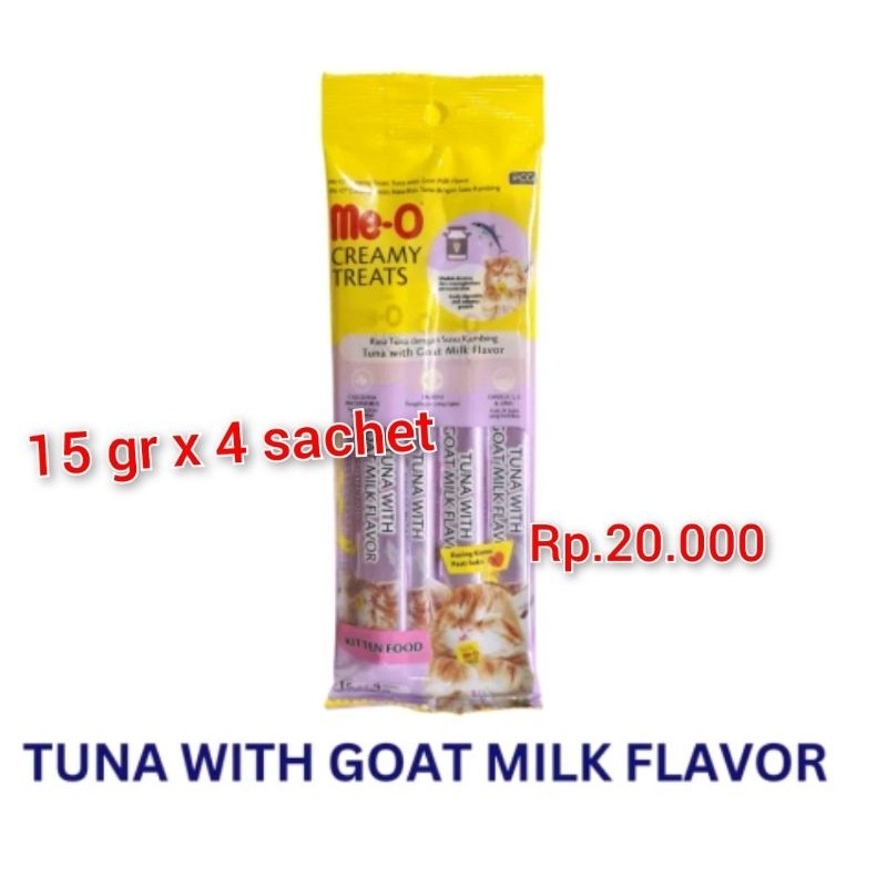 MEO CREAMY TREATS KITTEN FOOD RASA TUNA MAKANAN KUCING Snack - Romeesa