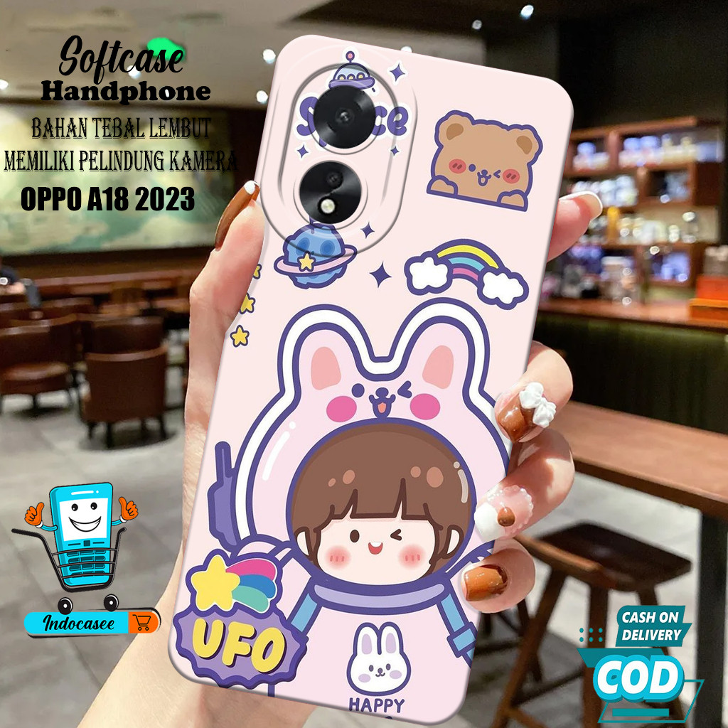 Kesing Hp OPPO A18 2023 - Softcase OPPO A18 2023  Terbaru - Casing OPPO A18 2023 - OPPO A18 2023 - S
