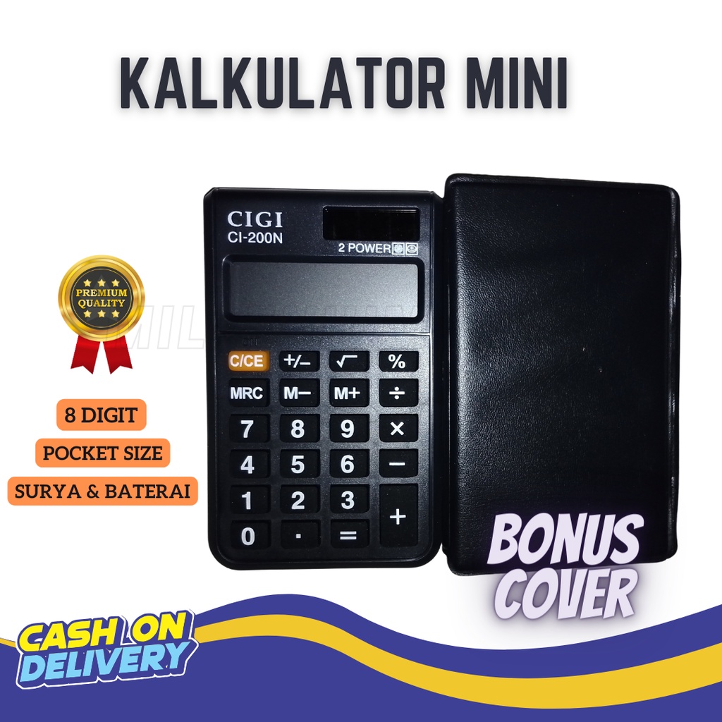 

( BISA COD ) Kalkulator Mini Pocket / Alat Hitung Kalkulator / Kalkulator Digit Mini Electronic / 8 Digit / Bisa Bayar Ditempat / Toko1_gemilang