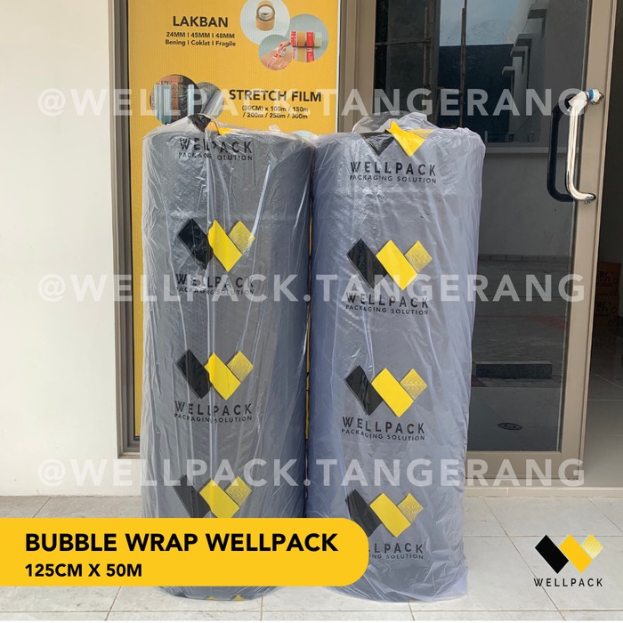 

Bubble Wrap Roll 125cm x 50m Hitam - 3kg - 3kg