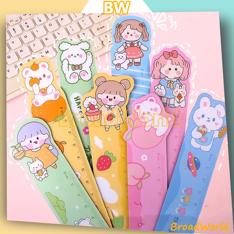

Pengaris Sekolah Kantor Motif Lucu 15cm / Pengaris Lentur Flexible Magnet / Penggaris Magnet animal lucu