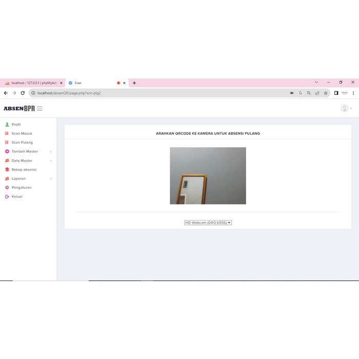 Aplikasi absensi qrcode | source code absensi qrcode | source code php