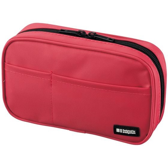 

[New] Ready Stock - LIHIT LAB Pen Case A7551 - Tempat pensil ORIGINAL JEPANG - Coral
